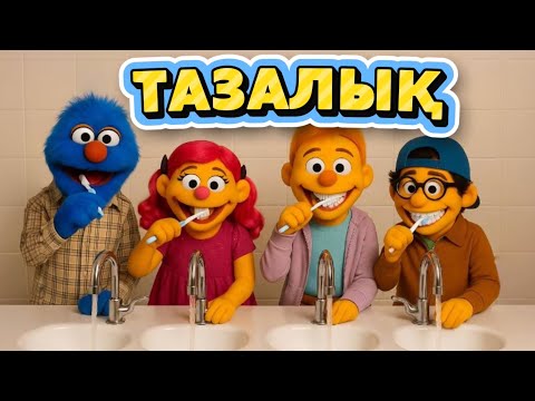 Видео: 🧼🪥🦠 Тазалық әні + караоке / Қазақша мультфильм / Балаларға арналған әндер