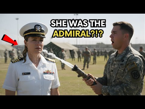 Видео: Солдат опрыскал не того новобранца — она была адмиралом базы