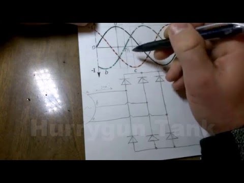 Видео: Как работает трёхфазный диодный мост.