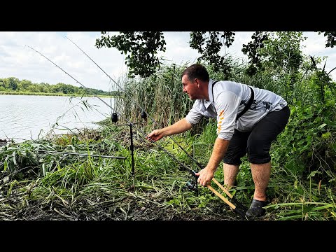 Видео: Большого Амура на фидер таскал пол часа! Амур поломал фидер!