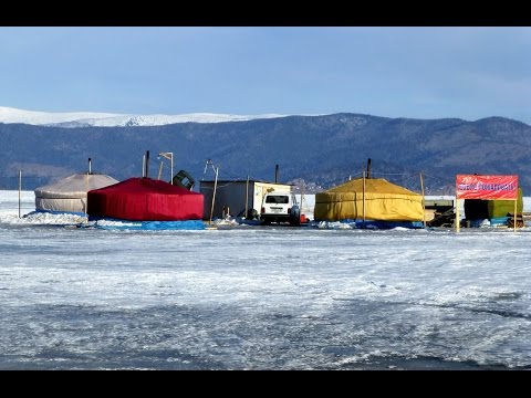 Видео: Байкал, рыбалка и конечно же сноукайтинг!