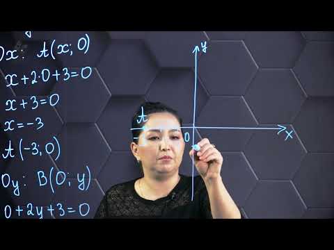 Видео: Түзүдің теңдеуі. Шенбердің теңдеуі. Практ. бөлім - тапсырмаларды орындау. 8 сынып.