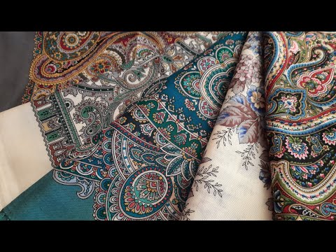 Видео: Павловопосадские платки.Мои новинки.