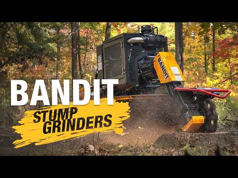 Видео: Полная линейка измельчителей пней BANDIT'S!