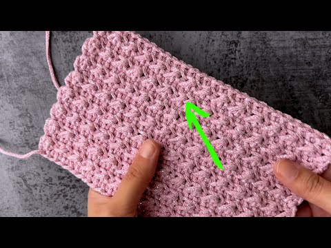 Видео: Этот УЗОР КРЮЧКОМ покорил интернет! 🔥 Плотный и Двусторонний. Мастер-класс для начинающих