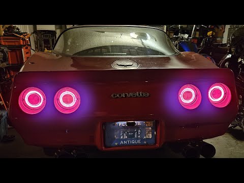 Видео: Светодиодные задние фонари Halo для C3 Corvette