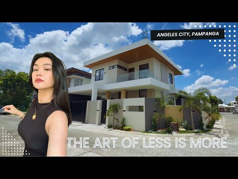 Видео: Экскурсия по дому №24 | Экскурсия по угловому дому в стиле минимализма и участку в Пампанге #недв...