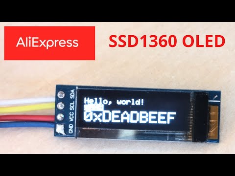 Видео: Обзор OLED-дисплея SSD1306 для Arduino — подключение и тестирование