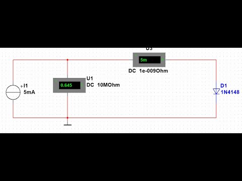 Видео: Дослідження діода в програмі multisim