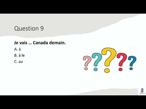 Видео: Тест на знание французского (A1-A2)  🇫🇷  Test de français niveau débutant
