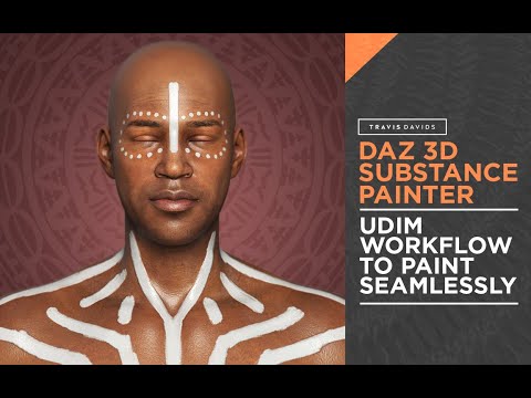 Видео: Daz и Substance Painter — рабочий процесс UDIM для плавного рисования
