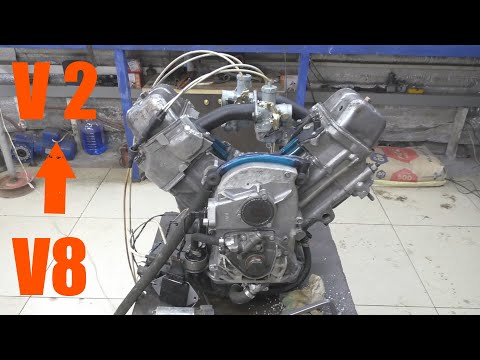 Видео: Самый технологичный V-Twin от ГАЗ-53 ЗМЗ. Для МОТО. На пол пути к выезду