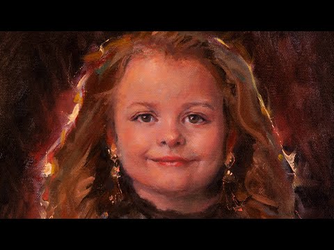 Видео: Живопись маслом, пишу портрет девочки. Художник Александр Одинцов