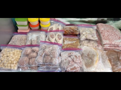 Видео: Заготовки полуфабрикатов в морозилку / Preparation of semi-finished products in the freezer