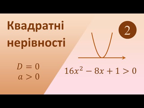 Видео: Як розв'язувати квадратні нерівності. Приклад 2