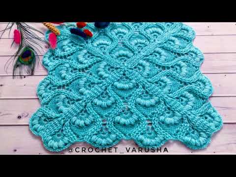 Видео: Волшебный квадрат крючком//Плед крючком//Crochet shawl//Узор для бактуса//