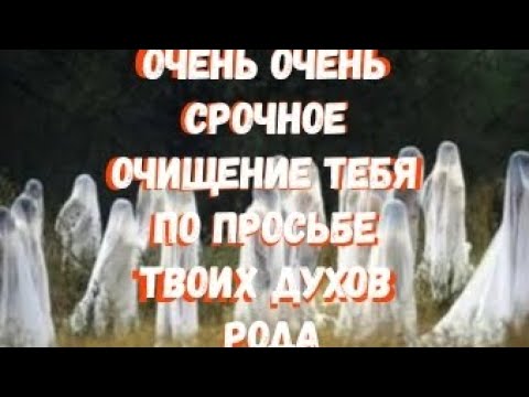 Видео: ОЧЕНЬ ОЧЕНЬ СРОЧНОЕ ОЧИЩЕНИЕ ТЕБЯ ПО ПРОСЬБЕ ТВОИХ ДУХОВ РОДА
