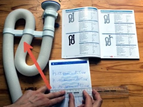 Видео: Как влияет высота водяного затвора гофрированного сифона на скорость слива в канализацию?