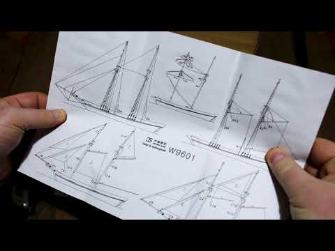 Видео: Парусник Харви 1847 с Aliexpress