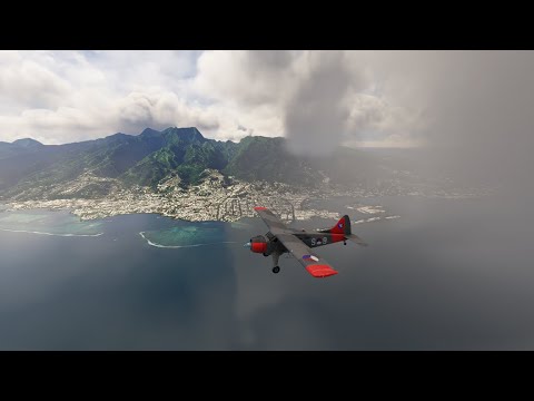 Видео: Tahiti, Papeete (NTAA) - Rangiroa (NTTG) на De Havilland DHC-2 Beaver  (MSFS 2020)