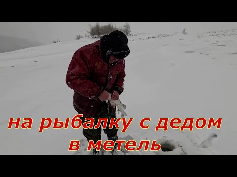 Видео: На рыбалку с дедом, в метель на реке только мы.