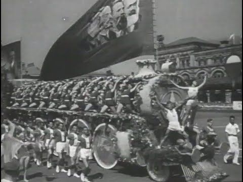 Видео: Киножурнал "Железнодорожник" 1939 года - юбилейный год Сталина (60 лет).