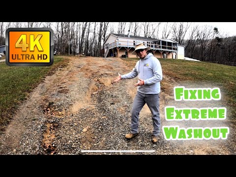 Видео: Ремонт ужасно выровненной гравийной подъездной дороги | DigginLife21