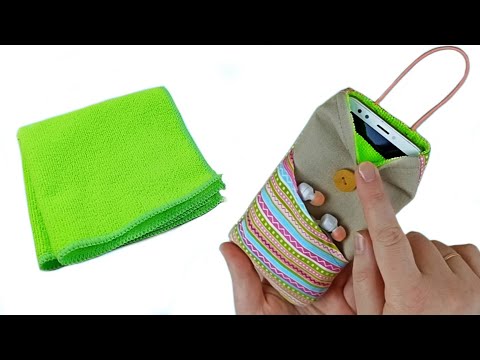 Видео: СШИЛА ЧЕХОЛ ДЛЯ САМООЧИСТКИ ТЕЛЕФОНА ИЗ ОБЫЧНОЙ САЛФЕТКИ ИЗ МИКРОФИБРЫ! Потрясающий эффект!