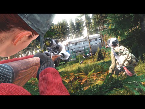 Видео: В одиночку против сквада. Спас клан от нападения - DayZ