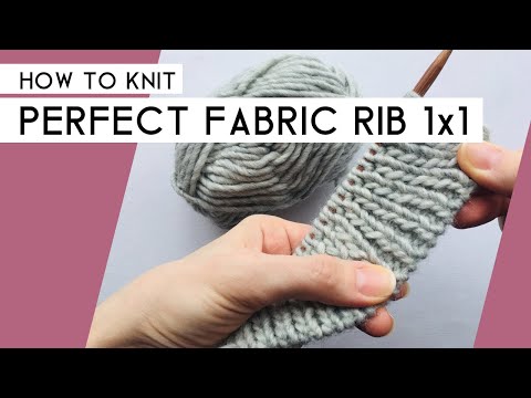 Видео: Как связать идеальную резинку 1x1 — самый простой способ!