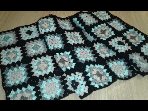 Видео: Кардиган из квадратных мотивов. Часть 2. Соединение мотивов в полотно.  Knitting women's cardigan.