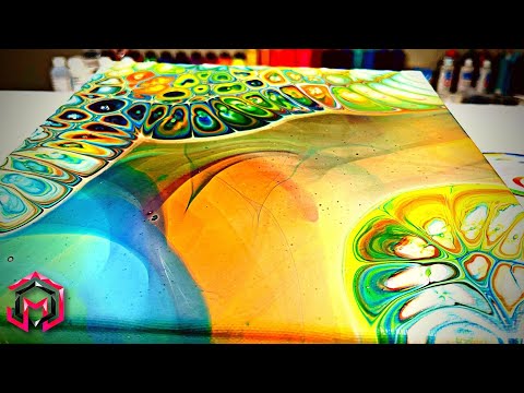 Видео: ДИНАМИЧЕСКИЕ СЛОИ и ПРОЗРАЧНОСТИ Акриловая заливка ячеек-хамелеонов