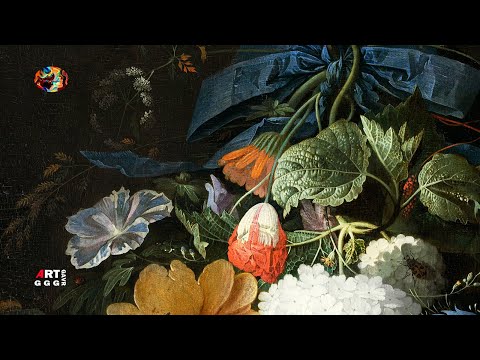 Видео: Абрахам Миньон (Abraham Mignon). Цветочный натюрморт