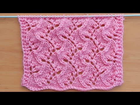 Видео: Красивый нежный узор спицами для блузы, кардигана, туники.