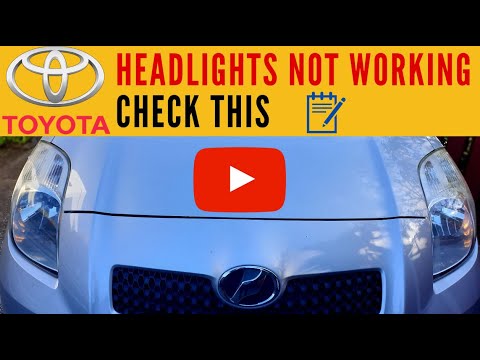 Видео: Toyota Yaris (Vitz) Не работают фары (неисправность ближнего света)