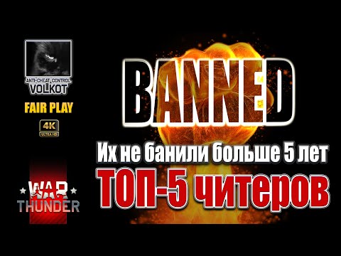 Видео: 💥 ТОП-5 читеров, которых не БАНили больше 5-ти лет | #warthunder