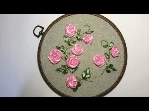 Видео: Простая роза из ленты / Simple ribbon rose