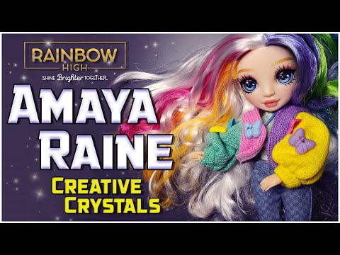 Видео: ✨Не смотри под косичку - Rainbow high Amaya ✨Creative Crystals ✨
