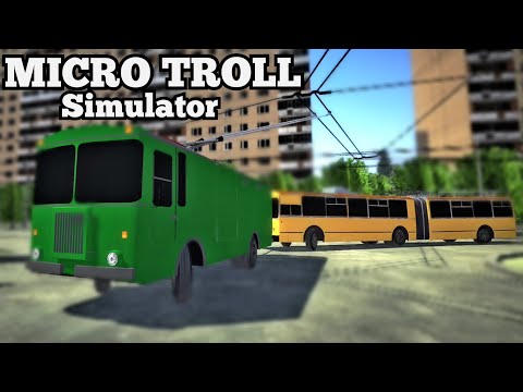 Видео: КГТ-1 Буксирует сломавшийся троллейбус ЗиУ Micro Trolleybus Simulator