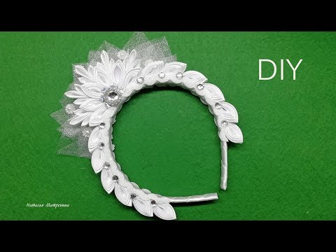 Видео: Новогодняя корона канзаши/ DIY/ МК/новый год 2019