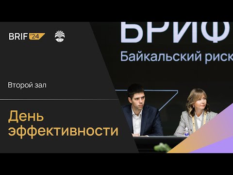 Видео: BRIF'24 - 2 октября. День эффективности. Второй зал