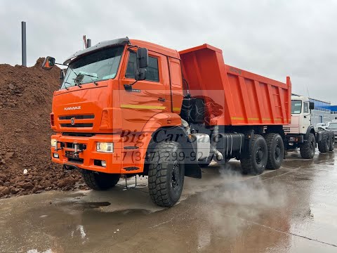 Видео: Самосвал КАМАЗ 65222-26012-53 (20т. 16м3. 6х6. ДВС. КАМАЗ 400 лс. КПП 1820TO. ZF16. МКБ. МОБ. ТНВДА)