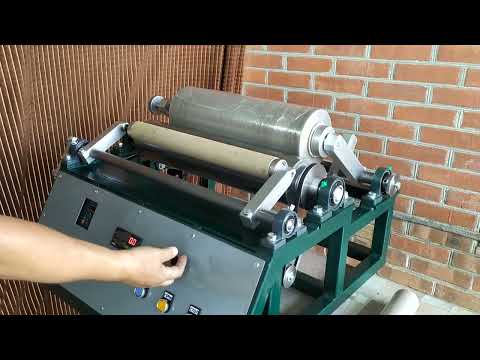 Видео: Перемотка пленки. Станок НИКА - 01. Перемотка стрейч пленки.