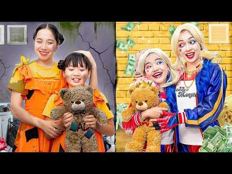 Видео: Бедная мама Кукла или богатая мама Харли: кто лучше? - Весёлые семейные истории с Baby Doll