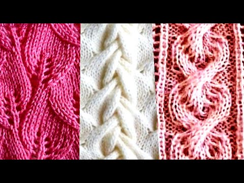 Видео: Прекрасные узоры для шикарных джемперов. Beautiful patterns for chic jumpers, knit for yourself.