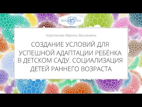 Видео: Корепанова М.В. | Создание условий для адаптации детей раннего возраста в ДОО
