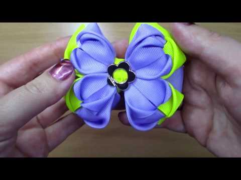 Видео: Весенние бантики из репса 2,5 см и 4 см/ МК Канзаши/ Spring rep bows 2.5 cm and 4 cm / DIY Kanzashi
