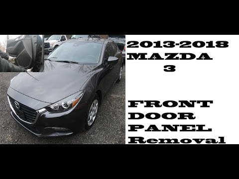 Видео: Как снять переднюю дверную панель Mazda 3 2013-2018