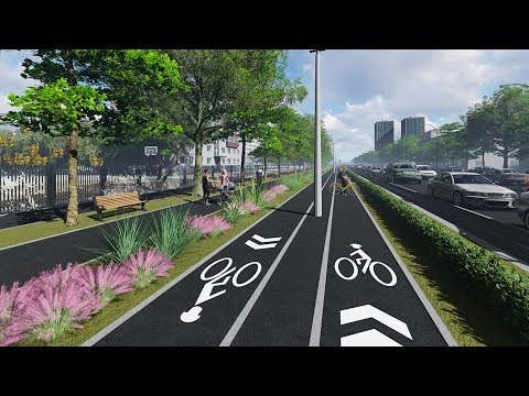 Видео: Велодорожки Алматы. Атакент—Жарокова—Утепова—Каблукова—"Орбита"