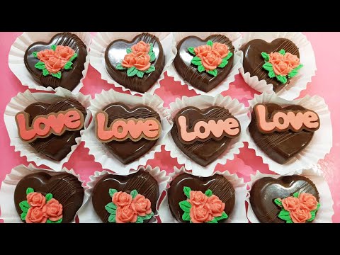 Видео: Шоколадные конфеты с начинкой ВАЛЕНТИНКИ - СЕРДЕЧКИ | С Днем всех влюбленных | Cупер!!!!!